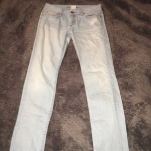 Banana Republic light wash slouch skinny jeans